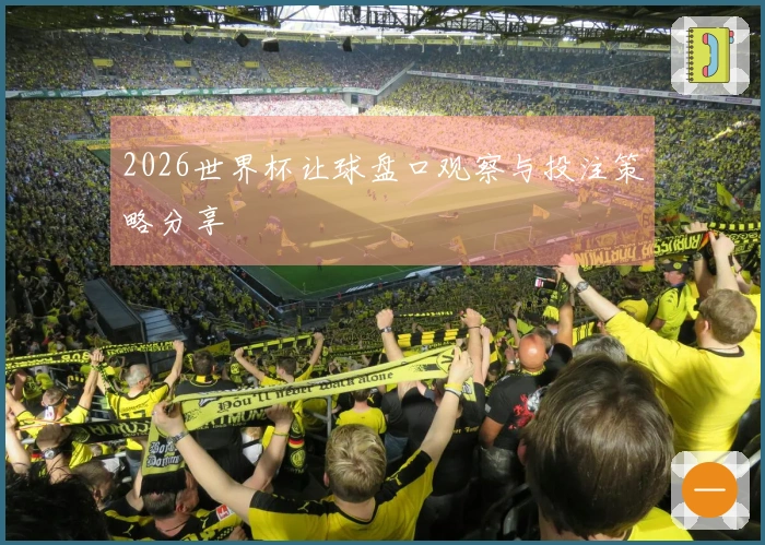 2026世界杯让球盘口观察与投注策略分享